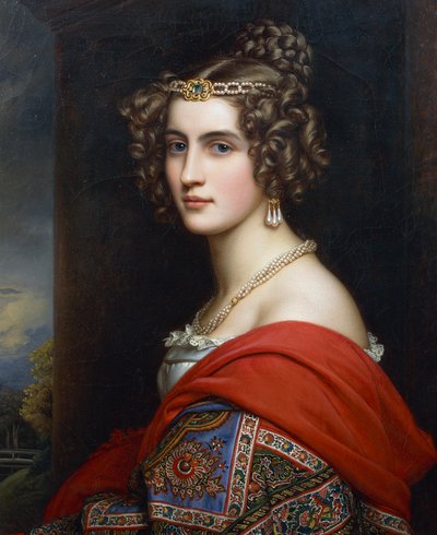 Portret van Amalia Von Schintling door Joseph Carl Stieler