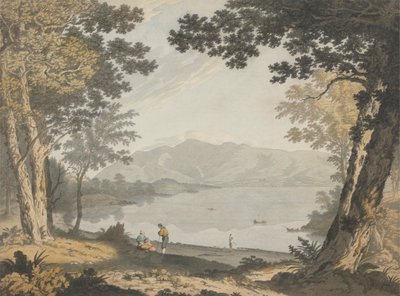 Uitzicht op Skiddaw en Derwentwater door Joseph Farington