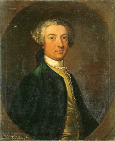 Portret van John Adlercron Esq. door Joseph Highmore