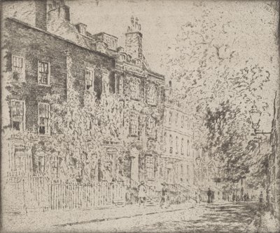 Great College Street, Westminster door Joseph Pennell