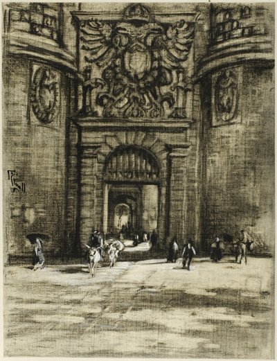 Porta Viragia, Toledo door Joseph Pennell