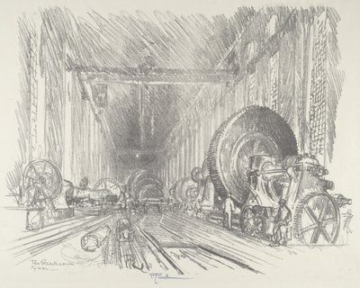 De Basiliek van Oorlog, 1916 door Joseph Pennell