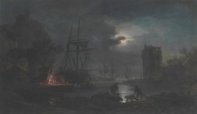 Maanlicht door Joseph Vernet.