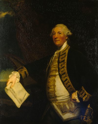 Commodore Sir William James (1721-1783) door Joshua Reynolds