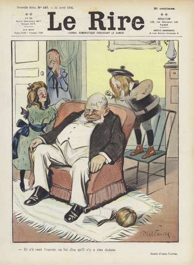 Illustratie voor Le Rire door Jules Abel Faivre