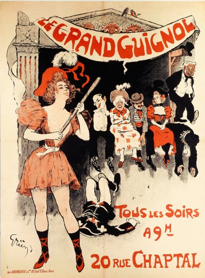 Le Grand Guignol, ca. 1898 door Jules Alexandre Grün