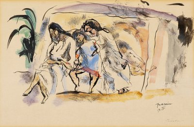 Siësta door Jules Pascin