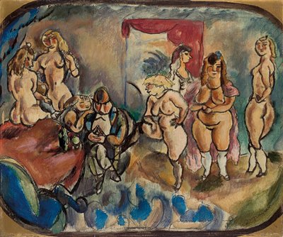 De Onbesliste Klant, 1916 door Jules Pascin