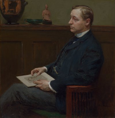 Portret van Charles Lawrence Hutchinson door Julius Gari Melchers