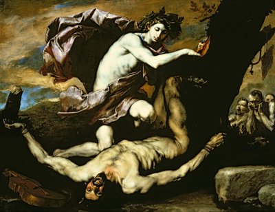 Apollo en Marsyas door Jusepe de (1591 1652) Ribera