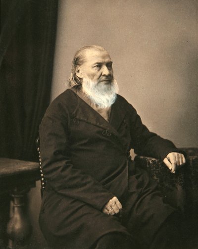 Sergei Aksakov, Russische auteur, 1850s door Karl August Bergner