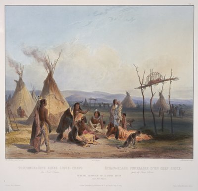 Begrafenis Schavot door Karl Bodmer