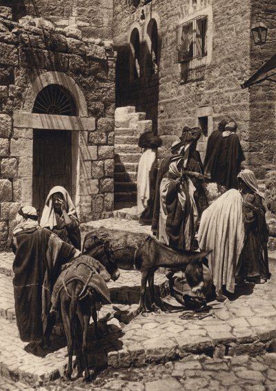 Bethlehem, marktscène door Karl Grober