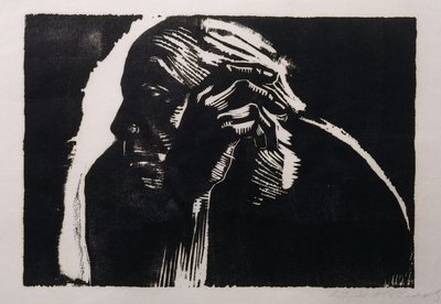 Zelfportret, 1924 door Käthe Kollwitz