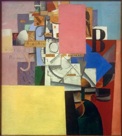 Dame bij de aanplakzuil door Kazimir Severinovich Malevich