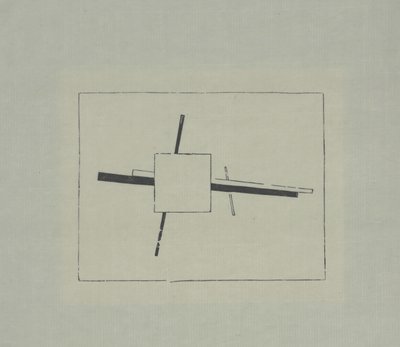 Suprematistisch kruis door Kazimir Severinovich Malevich