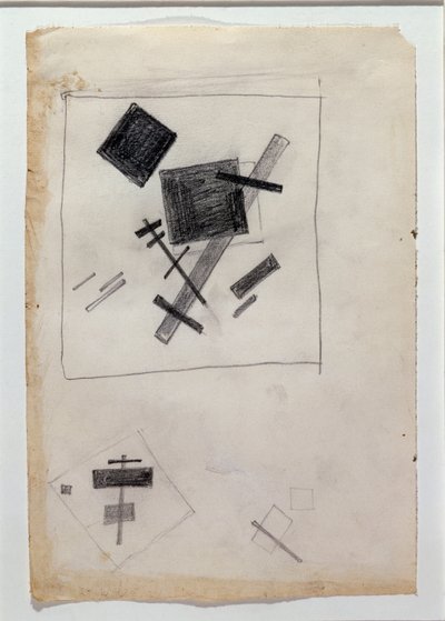 Suprematistische compositie door Kazimir Severinovich Malevich