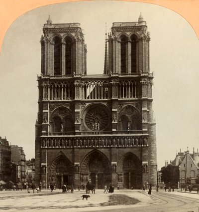 Notre Dame, Parijs, Frankrijk door Keystone View Company