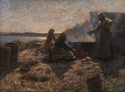 Kooktreinolie in Nymindegab, Jutland door Laurits Regner Tuxen