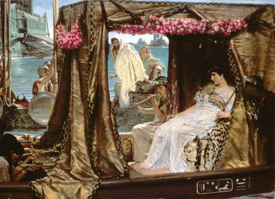 De ontmoeting van Anthony en Cleopatra door Lawrence Alma Tadema