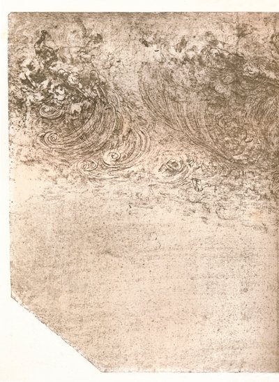 Voorstelling van een storm, ca. 1472-ca. 1519 door Leonardo da Vinci