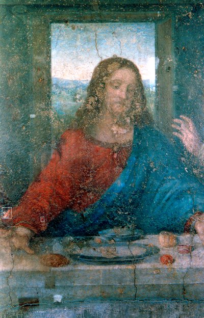 Het Laatste Avondmaal, Detail, 1495-1498 door Leonardo da Vinci