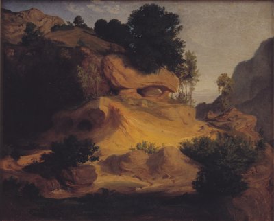 Landschap bij Subiaco, Italië door Lorenz Frølich