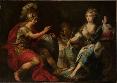 Aeneas en Dido door Lorenzo Pasinelli