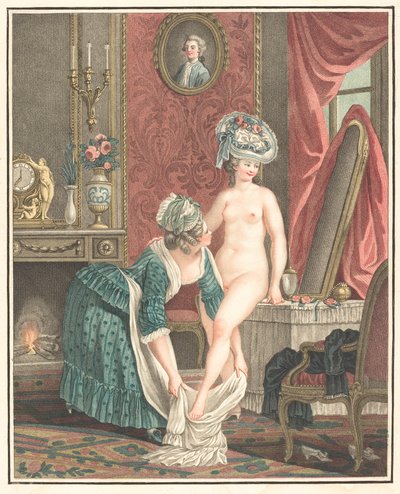 De Toilette door Louis Marin Bonnet after Nicolas René Jollain