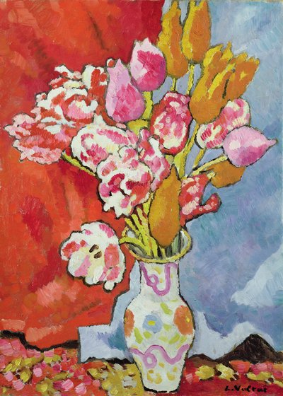 Tulpen, ca. 1935 door Louis Valtat