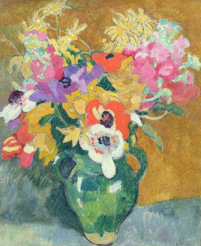 Vaas met Bloemen, ca. 1925 door Louis Valtat