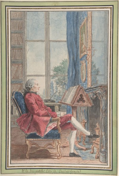 Jean-Pierre de Bougainville, 1760 door Louis de Carmontelle