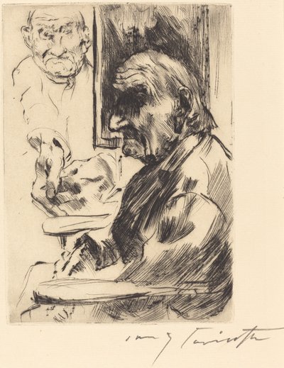 Oude man door Lovis Corinth