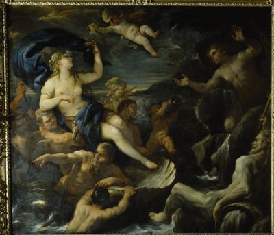 Acis en Galatea door Luca Giordano