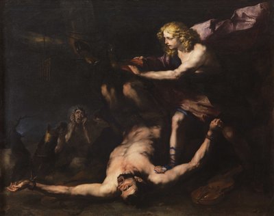 Apollo en Marsyas, c. 1660 door Luca Giordano