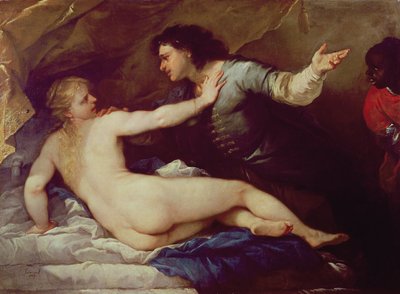 Lucretia en Tarquinius door Luca Giordano