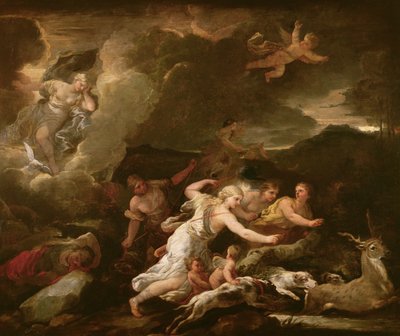 De Jacht van Diana door Luca Giordano