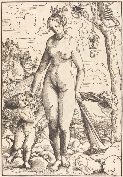 Venus en Cupido door Lucas Cranach the Elder