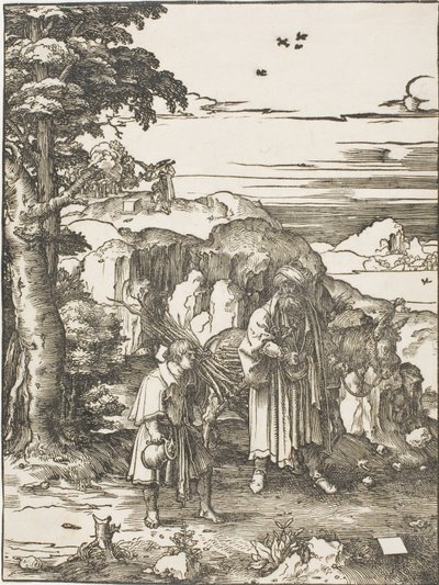 Abraham en Isaak door Lucas van Leyden