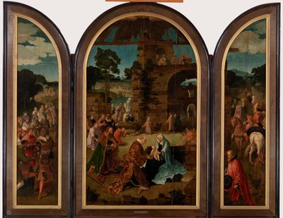 Aanbidding der Wijzen door Lucas van Leyden