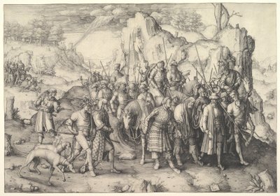 De bekering van St. Paulus door Lucas van Leyden