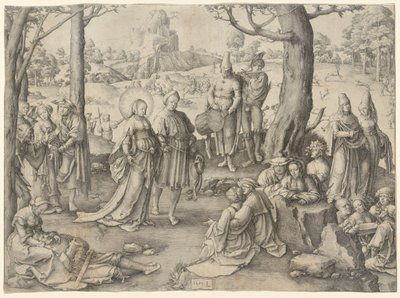 De dans van Sint Maria Magdalena door Lucas van Leyden