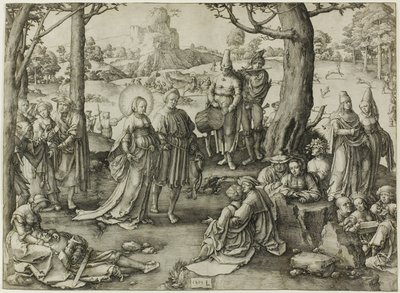 De dans van Sint Maria Magdalena door Lucas van Leyden