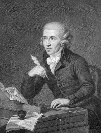 Joseph Haydn gegraveerd door Schiavonnetti door Ludwig Guttenbrunn