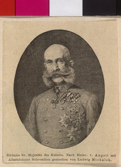 Keizer van Oostenrijk Franz Joseph I door Ludwig Michalek