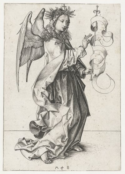 De engel Gabriël door Martin Schongauer