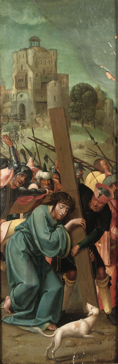 Christus draagt het kruis, ca. 1518 door Master of 1518