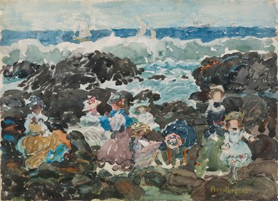 Branding, Cohasset door Maurice Brazil Prendergast