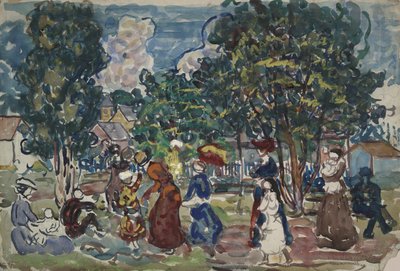 Zondagspromenade door Maurice Brazil Prendergast