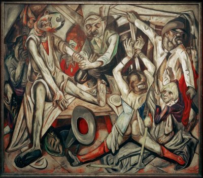 De nacht door Max Beckmann